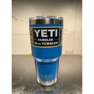 NWT YETI Rambler 30 oz Tumbler with MagSlider Lid – Big Wave Blue